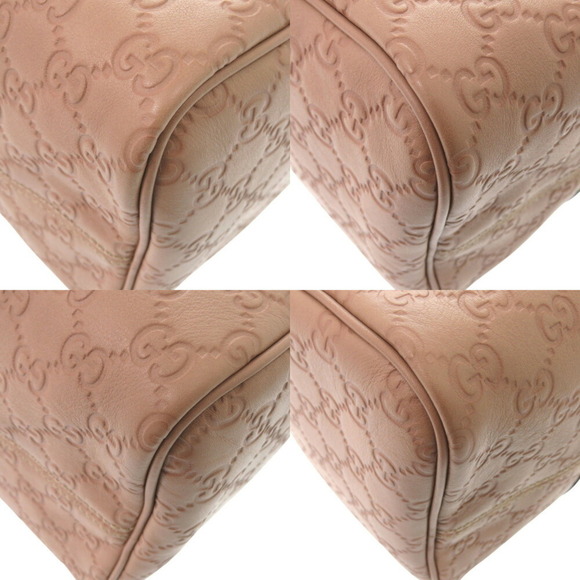GUCCI Micro Guccissima 449646 Leather Pink Boston Bag - Picture 5 of 9
